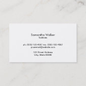 Lettertype met schreef type 2 visitekaartje (Achterkant)