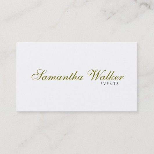 Lettertype met schreefont 2 visitekaartje (Voorkant)