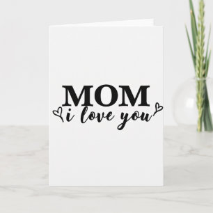 Lettertype Mom Script Love You Kaart