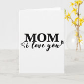 Lettertype Mom Script Love You Kaart (Gele Bloem)