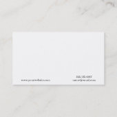 Lettertype Monogram / Marmergrijs Visitekaartje (Achterkant)