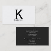 Lettertype monogram (variatie) visitekaartje (Voorkant / Achterkant)