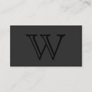 Lettertype Monogram Visitekaartje
