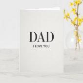 Lettertype Papa Ik Hou Van Je Kaart (Gele Bloem)