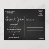 Lettertype penseel | Afstuderen Foto bedankt Briefkaart (Achterkant)