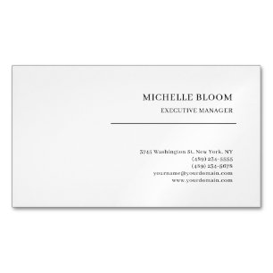 Lettertype schreef gewoon eenvoudig professioneel  magnetisch visitekaartje