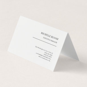 Lettertype schreef gewoon eenvoudig professioneel visitekaartje