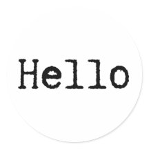 Lettertype schrijfmachine: Hallo