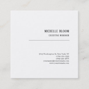 Lettertype Serif Eenvoudig Professioneel Minimalis Vierkante Visitekaartje