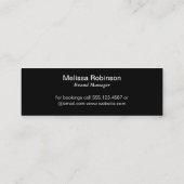 Lettertype Serif Monogram Mini Visitekaartje (Achterkant)