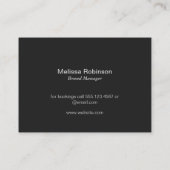 Lettertype Serif Monogram (variatie 3) Visitekaartje (Achterkant)