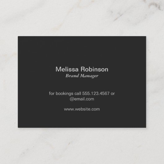 Lettertype Serif Monogram (variatie 3) Visitekaartje (Achterkant)