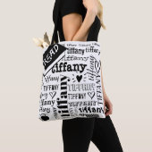 Lettertype Tekstnaam lezen Aangepast Tote Bag (Dichtbij)