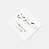 Lettertype voor luxe lettertype: eenvoudige typogr servet (Hoek)