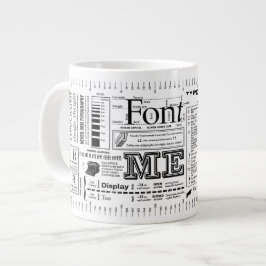 Lettertype voor mij Typografie ExtraBold Edition Grote Koffiekop