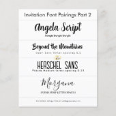 Lettertypecombinaties voor uitnodigingen Deel 2 do (Voorkant)