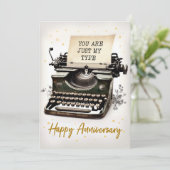  lettertypefunctie - Happy Jubileum Kaart (Staand voorkant)