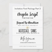 Lettertypekoppelingen voor uitnodigingen Deel 2 va (Voorkant)