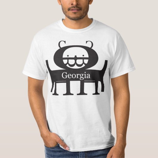 Lettertypemonster:Georgië T-shirt (Voorkant)