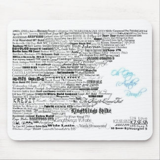 Lettertypen 2 muismat