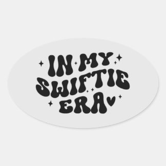 lettertypestijl ovale sticker