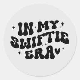 lettertypestijl ronde sticker