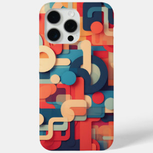 Lettervormen in heldere kleuren iPhone 15 pro max hoesje