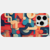 Lettervormen in heldere kleuren Case-Mate iPhone case (Achterkant (horizontaal))