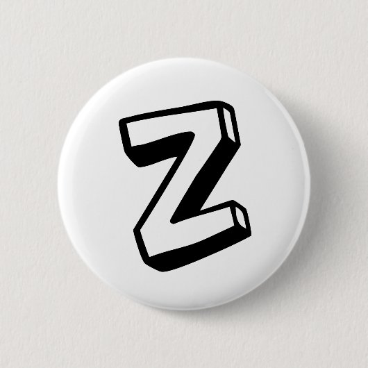 LetterZ Ronde Button 5,7 Cm (Voorkant)
