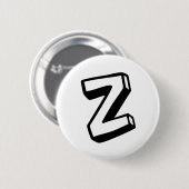 LetterZ Ronde Button 5,7 Cm (Voorkant /achterkant)