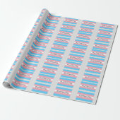 #LetThemPlay Transgender atleten Trans vlag Cadeaupapier (Uitgerold)