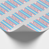 #LetThemPlay Transgender atleten Trans vlag Cadeaupapier (Hoek)
