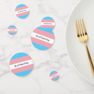 #LetThemPlay Transgender atleten Trans vlag Confetti