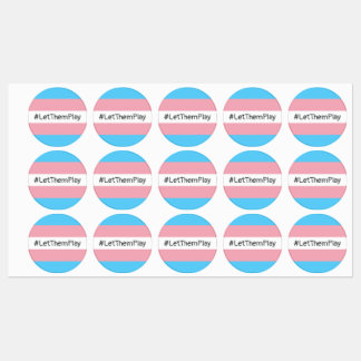 #LetThemPlay Transgender atleten Trans vlag Labels