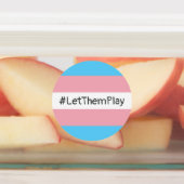 #LetThemPlay Transgender atleten Trans vlag Labels (Aangebracht)