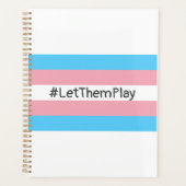 #LetThemPlay Transgender atleten Trans vlag Planner (Voorkant)