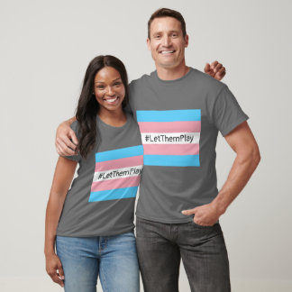 #LetThemPlay Transgender atleten Trans vlag T-shirt