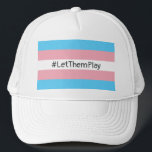 #LetThemPlay Transgender atleten Trans vlag Trucker Pet<br><div class="desc">De productie wordt verzorgd door Korman Productions. Volg ons kanaal op YouTube! Mental Health Advocator,  TV Podcaster,  Teller van papa grappen</div>
