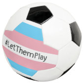 #LetThemPlay Transgender atleten Trans vlag Voetbal (Drie kwart)