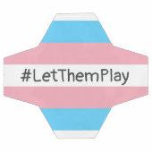 #LetThemPlay Transgender atleten Trans vlag Voetbal (Enkel)