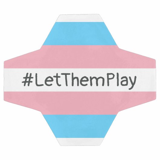 #LetThemPlay Transgender atleten Trans vlag Voetbal (Enkel)