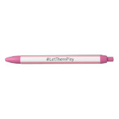 #LetThemPlay Transgender atleten Trans vlag Zwarte Inkt Pen (Voorkant)