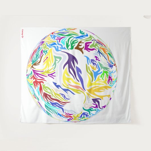 Letting Go Tapestry Wandkleed (Voorkant (horizontaal))