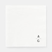 Lettrus-huwelijkspapieren tas servet (Voorkant)