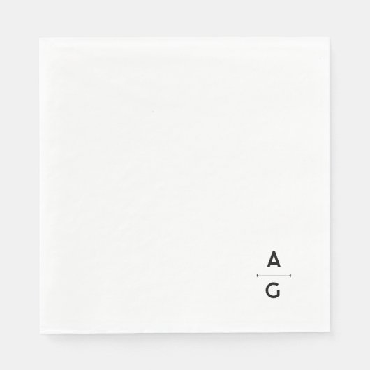 Lettrus-huwelijkspapieren tas servet (Voorkant)