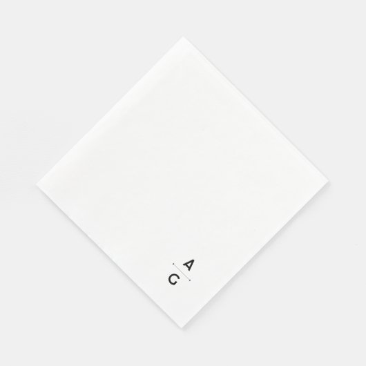 Lettrus-huwelijkspapieren tas servet (Hoek)