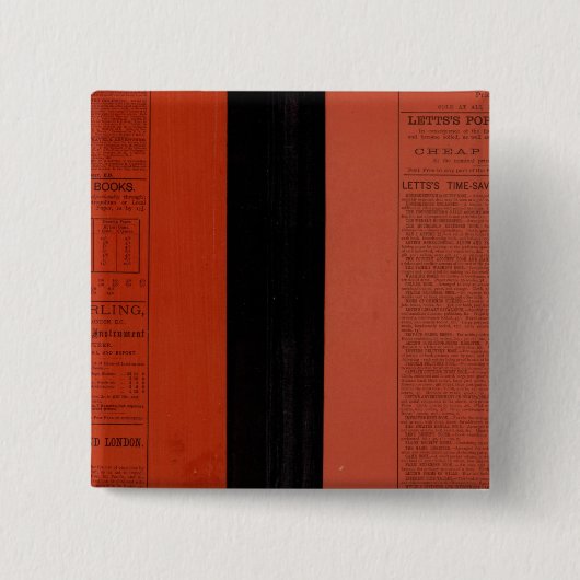 Letts's populaire atlas 2 vierkante button 5,1 cm (Voorkant)