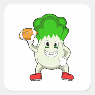 Lettual at Football Sports Vierkante Sticker