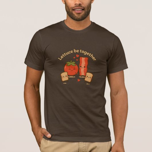Lettuce Be Together”-T-shirt – Grappig & Speels T-shirt (Voorkant)