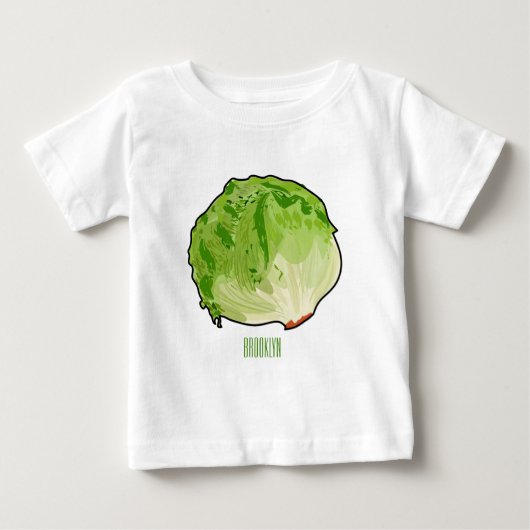 Lettuce cartoon illustratie (Voorkant)